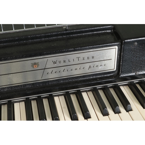 287 - A Wurlitzer 200A Electronic Piano, with foot pedal, volume and vibrato dials. Accompanied by a paino... 