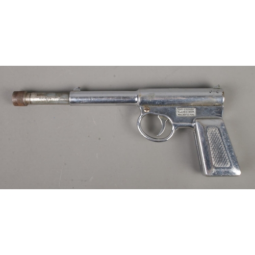 64 - A T.J.H & Son 'The GAT' chrome plated pistol. CANNOT POST OVERSEAS.