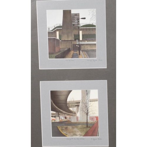 386 - Mandy Payne (b.1964) three framed limited edition prints of Sheffield landscapes. Includes 'Out of T... 