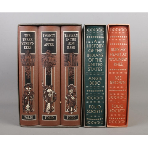 87 - Folio Society; A three book set containing The Three Musketeers, Twenty Years After and The Man in t... 