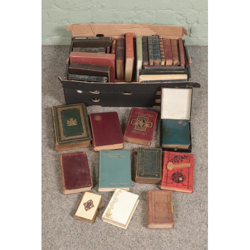 194 - A collection of antique books including, 