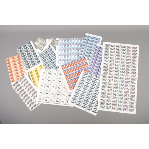 70 - Folder of pre decimal sheets/part sheets of Great Britain stamps.