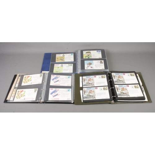 89 - Three albums of RAF signed and unsigned first day covers with many limited editions.