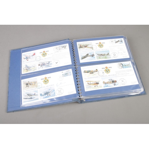 96 - 84 RAF anniversary signed and unsigned first day covers including many limited editions in 