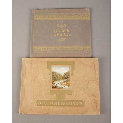 110 - Two overseas picture card books; 'Die Welt in Bildern' (The World In Pictures) and 'Deutsche Kolonie... 