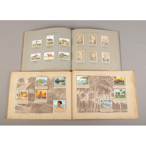 110 - Two overseas picture card books; 'Die Welt in Bildern' (The World In Pictures) and 'Deutsche Kolonie... 