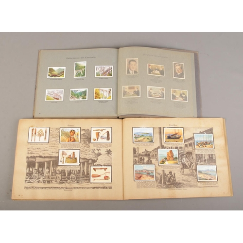 110 - Two overseas picture card books; 'Die Welt in Bildern' (The World In Pictures) and 'Deutsche Kolonie... 