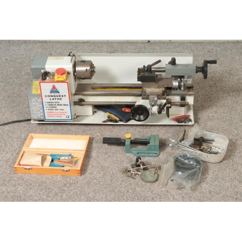 337 - A Conquest Lathe by Chester UK with variable speed and 7