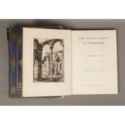 85 - Three antique books containing a collection of prints and etchings including Turner's Liber Studioru... 