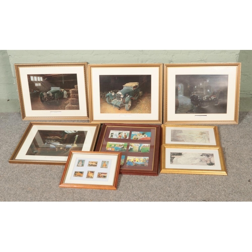 355 - A collection of framed prints to include William Russell Flint, David Player and Manama Dependency o... 