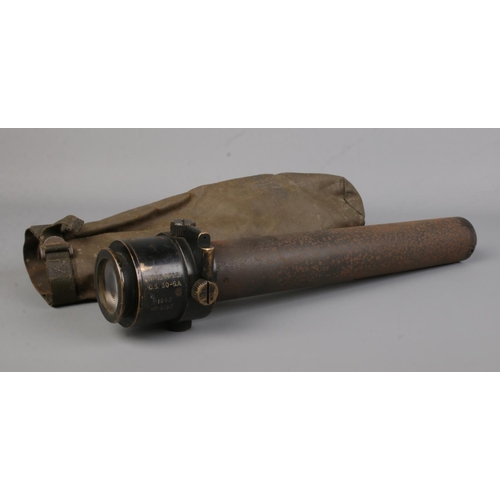 92 - A World War Two tank gun sight No.33. Dated 1942. Length 40cm.