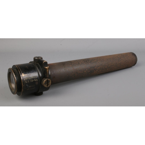 92 - A World War Two tank gun sight No.33. Dated 1942. Length 40cm.