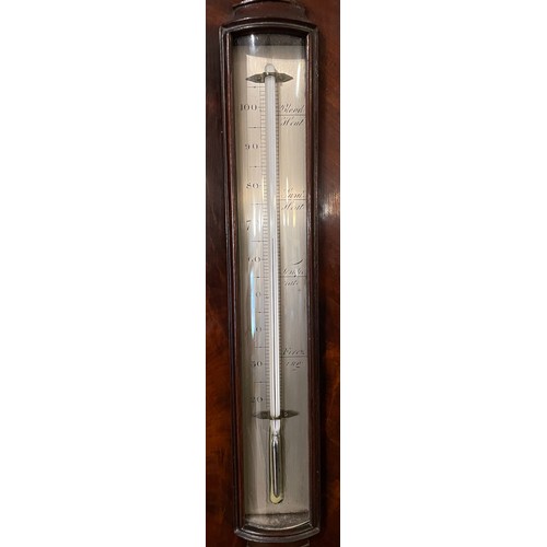 238 - A 19th century mahogany Tagliabue barometer. Bearing later presentation plaque dated 1945.