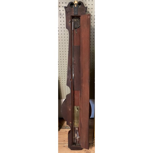 238 - A 19th century mahogany Tagliabue barometer. Bearing later presentation plaque dated 1945.