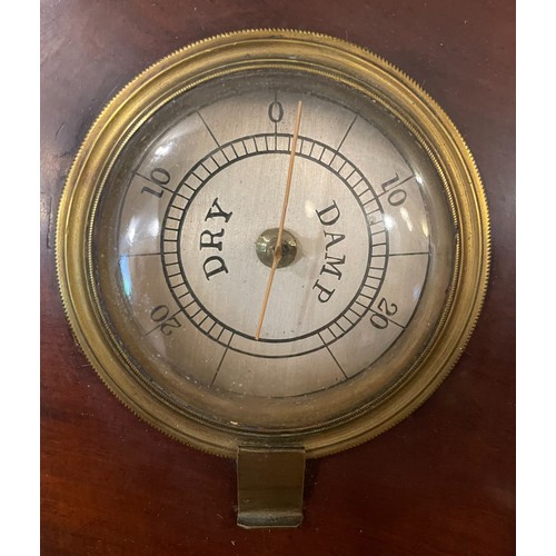 238 - A 19th century mahogany Tagliabue barometer. Bearing later presentation plaque dated 1945.