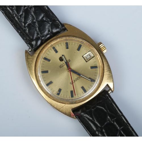 532 - A gents Roamer Searock manual wristwatch. Having centre seconds, baton markers and date display.