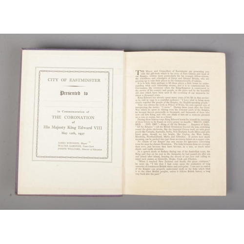 332 - A rare book printed ready for the coronation of King Edward VIII who abdicated before being crowned,... 