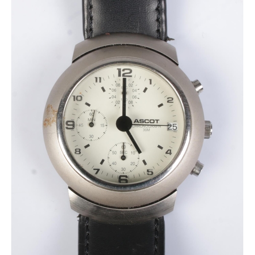 549 - A men's Ascot chronograph wristwatch, series number 1202.