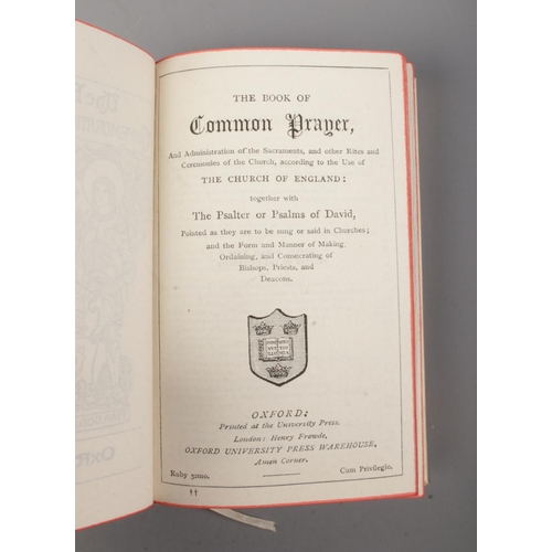 322 - A boxed 1902 Royal Commemoration Prayer Book, for the coronation of King Edward VII, Oxford, togethe... 