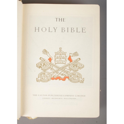 106 - The Holy Bible by The Caxton Publishing Company Limited.  Having message from His Holiness Pius XII.... 
