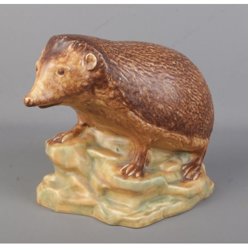 117 - A large Goebel ceramic hedgehog. Impressed number 35 102-24 to base. Height 24cm.