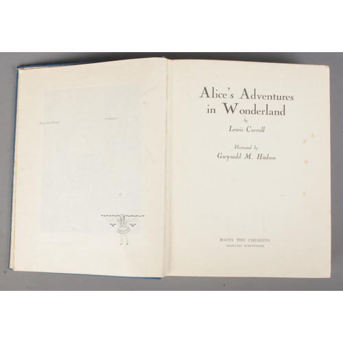 132 - Lewis Carroll, Alice's Adventure In Wonderland, illustrated by Gwynedd M Hudson. Published by Hodder... 