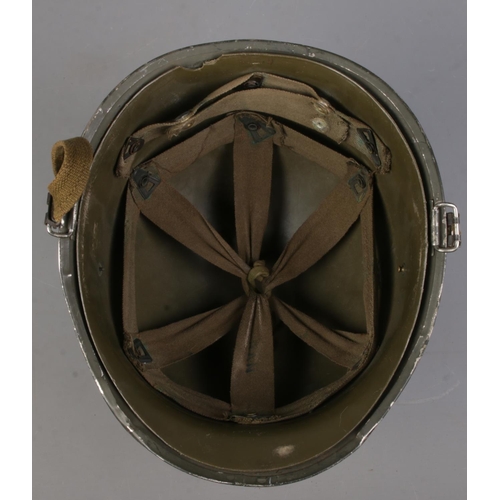 167 - An American M1 military helmet.