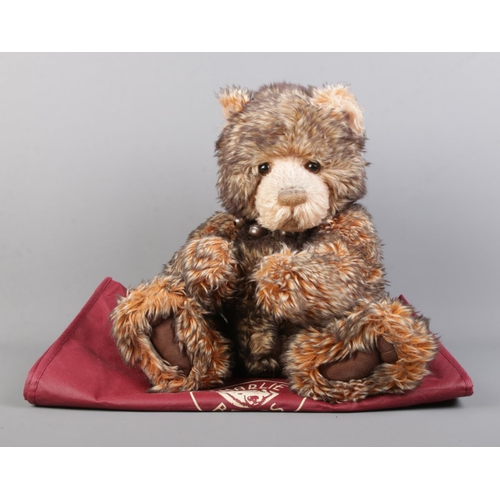 64 - A Charlie Bears limited edition jointed teddy bear, Hubble. Number 1849/3000. With bell collar and c... 