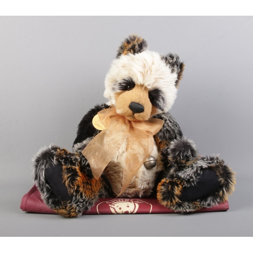 78 - A Charlie Bears jointed teddy bear, Manfred the Panda. Exclusively designed by Isabelle Lee. With be... 