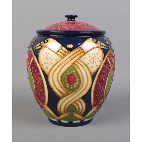 535 - A boxed Moorcroft Pottery ginger jar and cover, decorated in the 'Staffordshire Gold' pattern. Bears... 