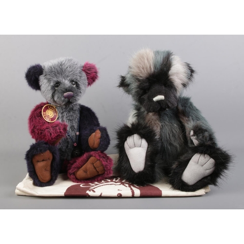 95 - Two Charlie Bears jointed teddy bears, Tick Tock and Sergio. Exclusively designed by Isabelle Lee an... 