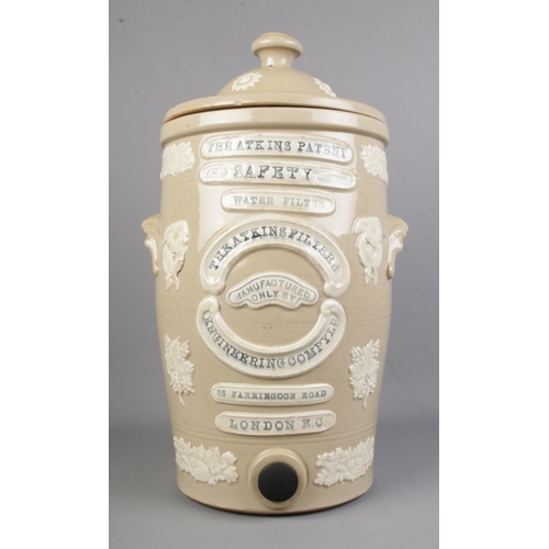 127 - Victorian stoneware water filter, 