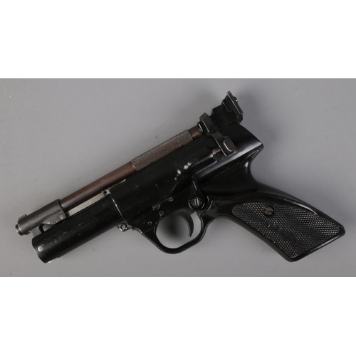 38 - A Webley Tempest cal 177 air pistol, no visible serial number.

CANNOT POST OVERSEAS