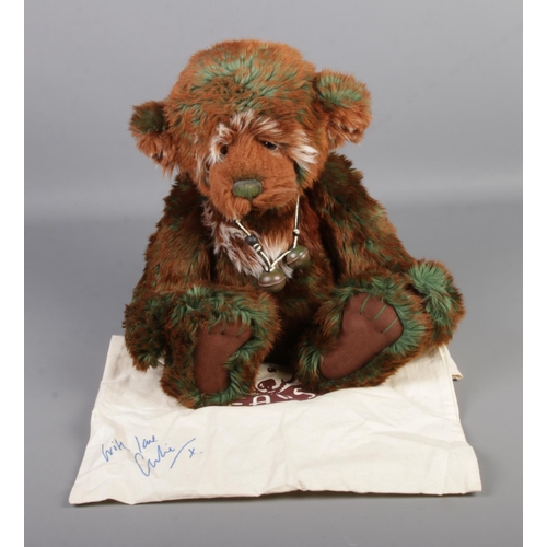 28 - A Charlie Bears jointed teddy bear named Eden designed by Isabelle Lee with signed dust bag, 