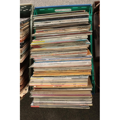 222 - Four boxes of LP and 78RPM records. Includes Jazz, Classical and Easy Listening.