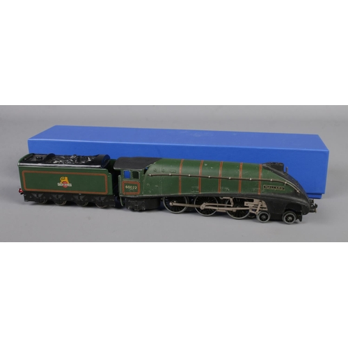 29 - A boxed 00 Gauge Hornby Dublo Mallard 60022 locomotive in B.R green livery with single British railw... 