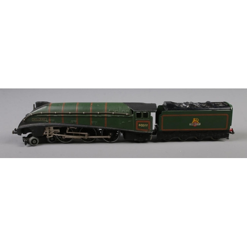 29 - A boxed 00 Gauge Hornby Dublo Mallard 60022 locomotive in B.R green livery with single British railw... 