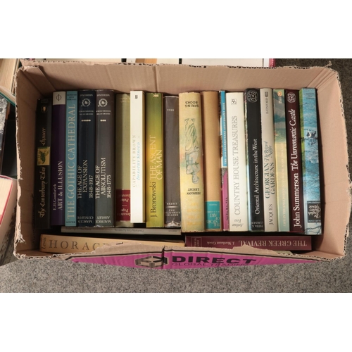 230 - Four boxes of books. Includes Art, Architecture etc.