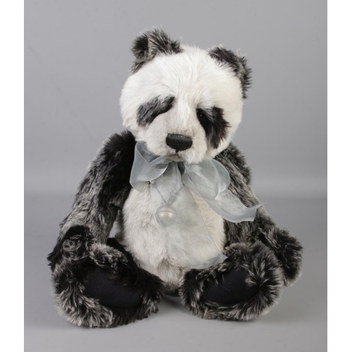 30 - A Charlie Bears jointed bear named Dominic designed by Isabelle Lee with signed dust bag, 