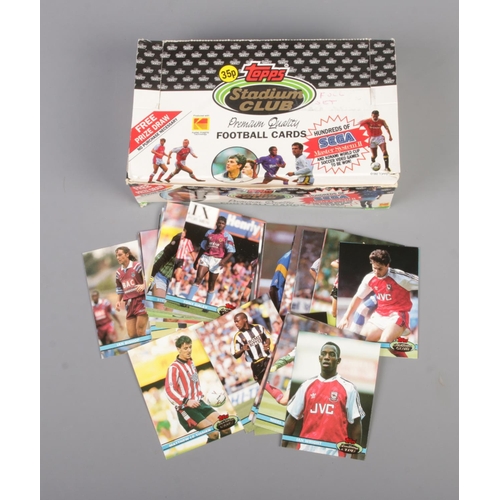 39 - A complete set of Topps 1992 Stadium Club football cards in box.