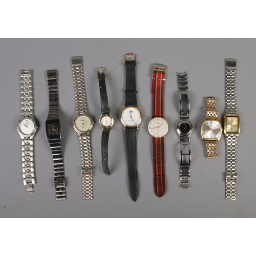 60 - A collection of assorted wristwatches to include Tissot, Radio, Avia, etc.