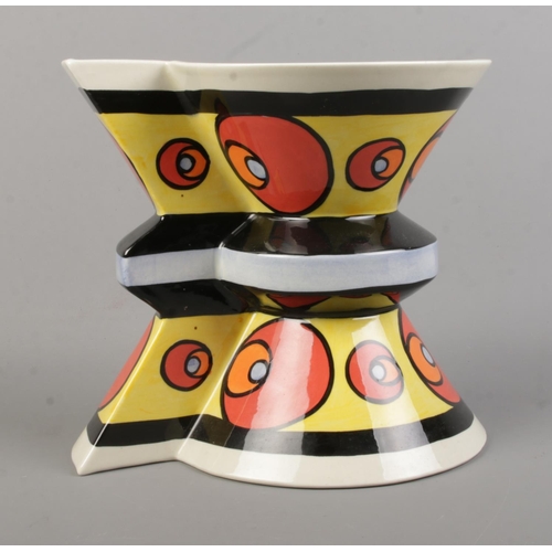 494 - A Lorna Bailey Limited Edition 'Back to Back' ceramic vase. No. 176/250. Signed to the base. Height:... 