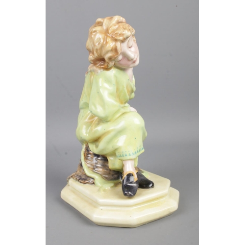 1 - An early Royal Doulton figurine; 'Sleepy Scholar', by W. White, HN16. Issued between 1913-38. Modell... 