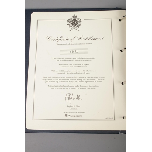 38 - The Westminster Collection; A Limited Edition 'The Diamond Wedding Coin Collection' folder, for Her ... 