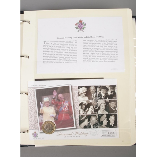 38 - The Westminster Collection; A Limited Edition 'The Diamond Wedding Coin Collection' folder, for Her ... 