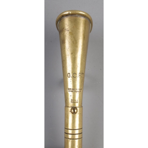 4 - Great Central Railway brass warning Horn stamped G.C.R, A Decourcy & Co Birmingham, Made In England.