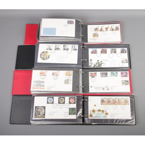 40 - Four albums containing a large collection of first day covers, spanning from the 1960's to the 1990'... 