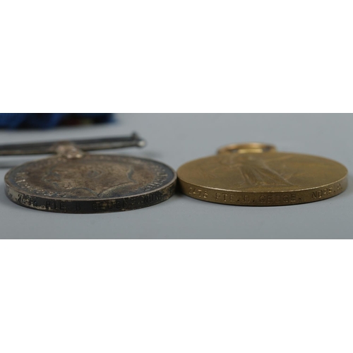 347 - A set of three WW1 medals, awarded to 2473 PTE. B. Gedge, Norfolk Regiment (Died 12th August 1915). ... 