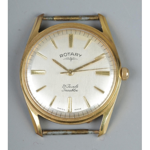 374 - A gents Rotary mechanical wrist watch.