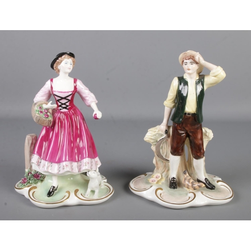 408 - A pair of limited edition Coalport figures from The Arcadian Collection including The Apple Girl & T... 